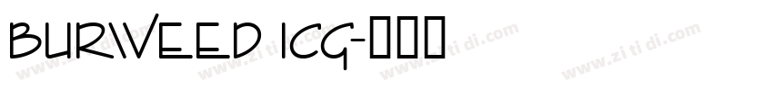 burweed ICG字体转换